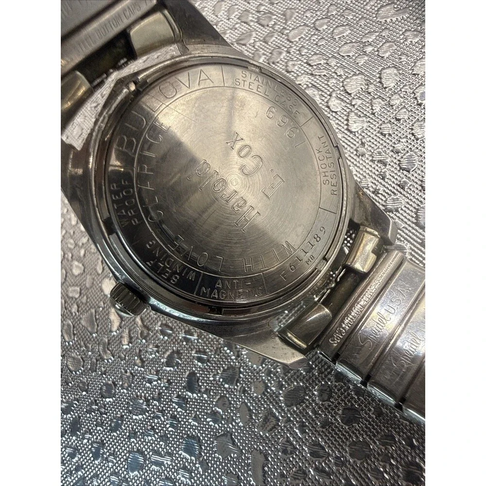 Vintage Bulova 30 Jewel Automatic Octagonal Shape self winding men’s watch Read*